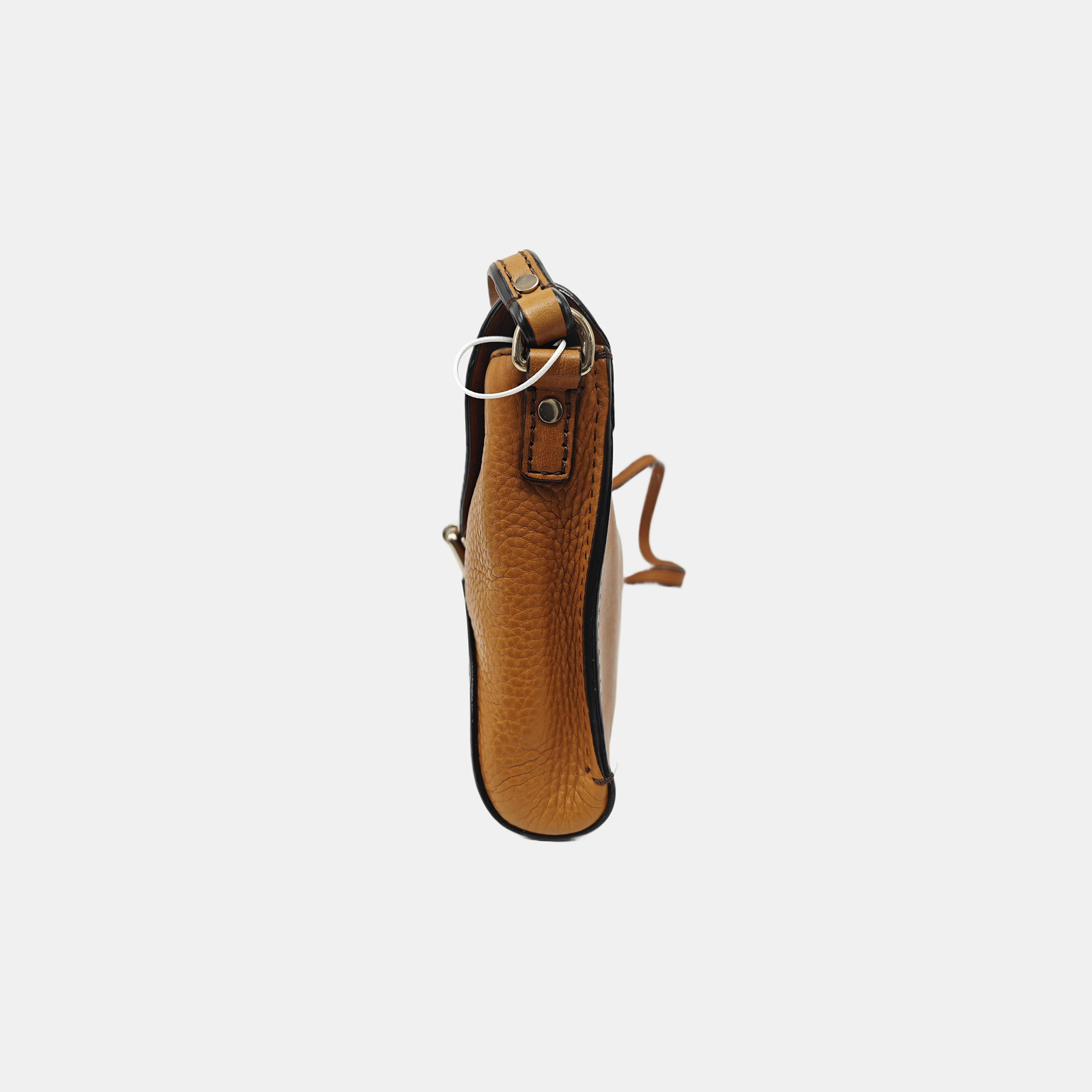 Calfskin Shoulder Bag Brown