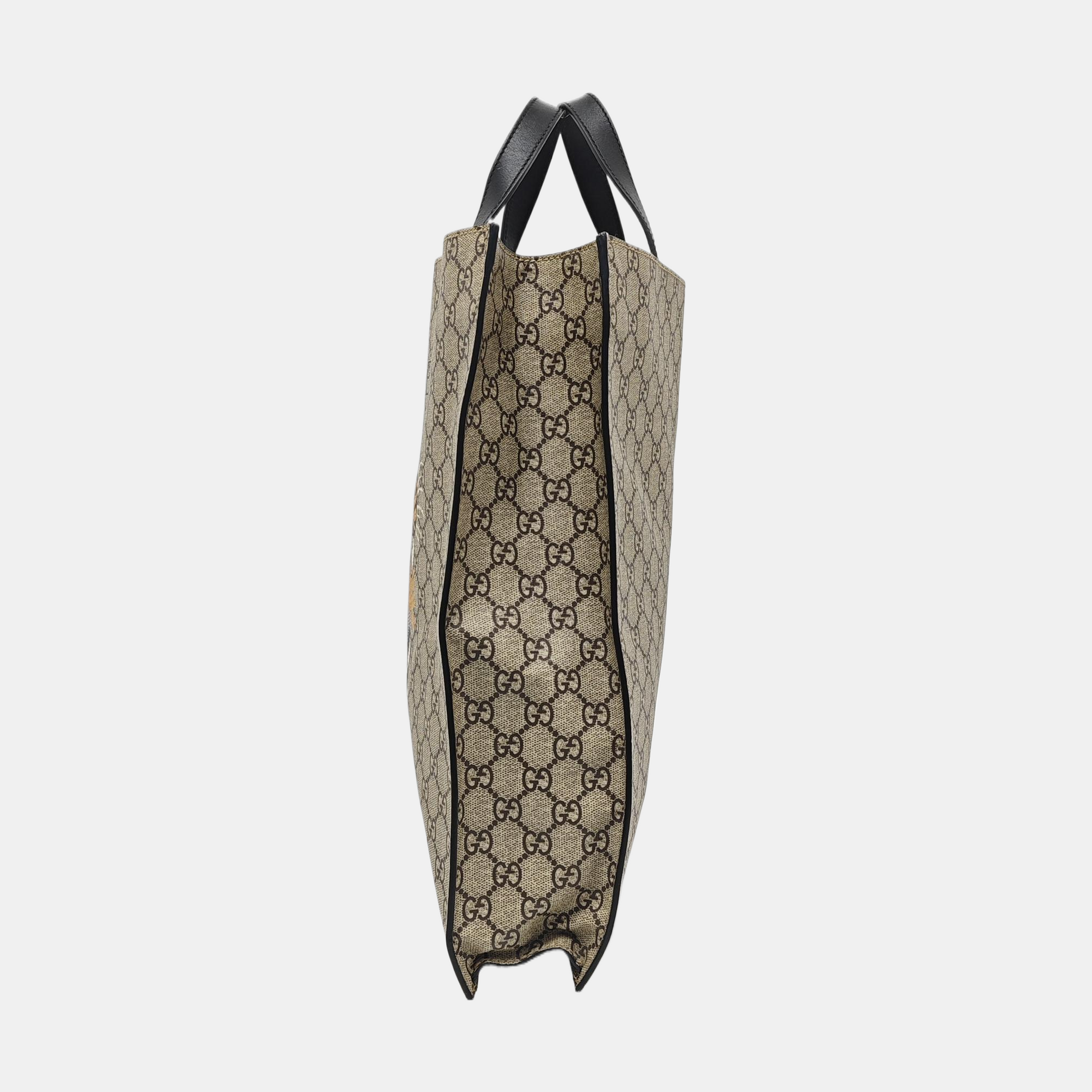 Monogram Coated Canvas Tote Bag Beige