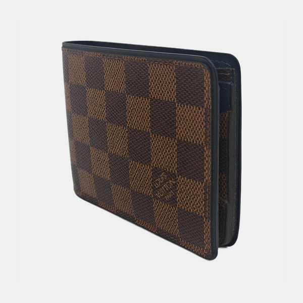 Damier Ebene Coated Canvas Wallet Brown