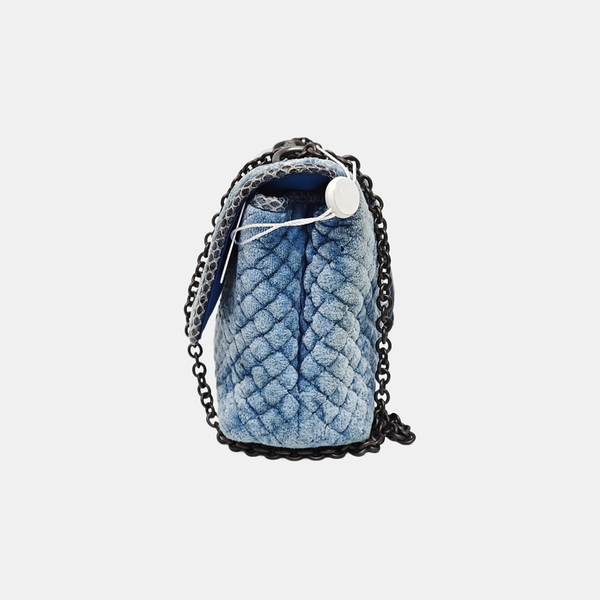 Quilted Velvet Blue