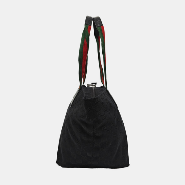 Monogram Canvas Tote Bag Black