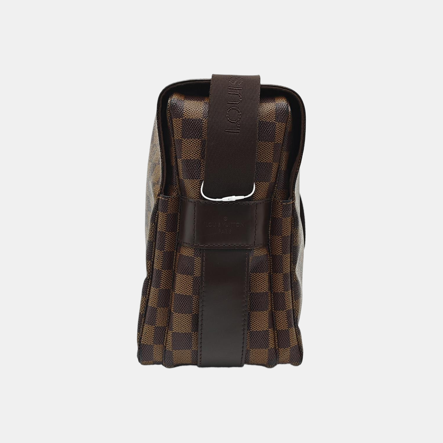 NAVIGLIO MM Damier Ebene Coated Canvas Brown