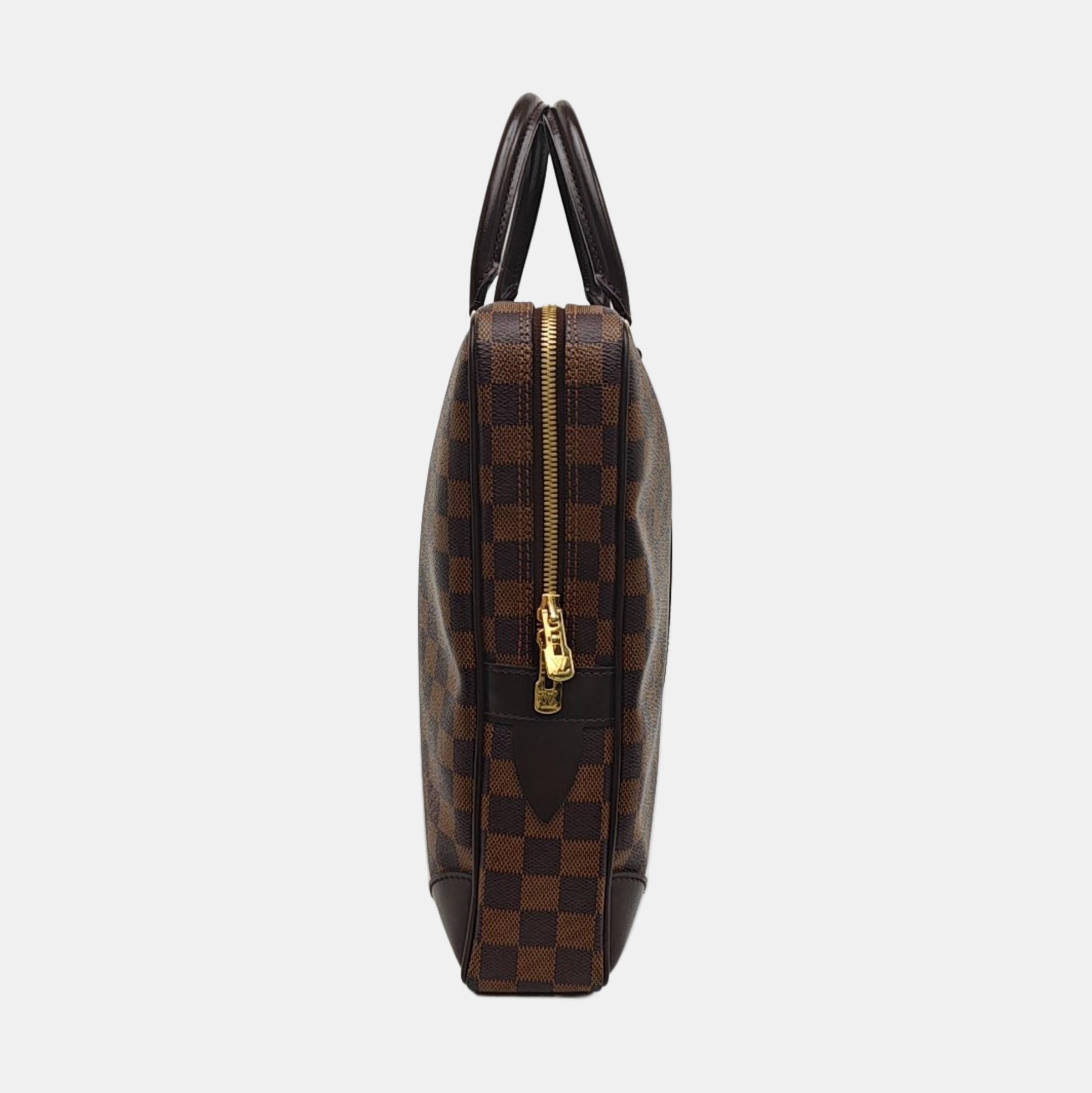 PORTE-DOCUMENTS Damier Ebene Coated Canvas Brown