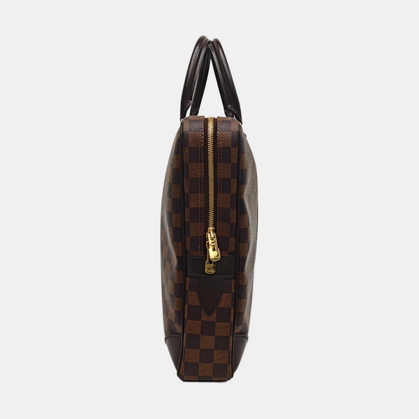 PORTE-DOCUMENTS Damier Ebene Coated Canvas Brown