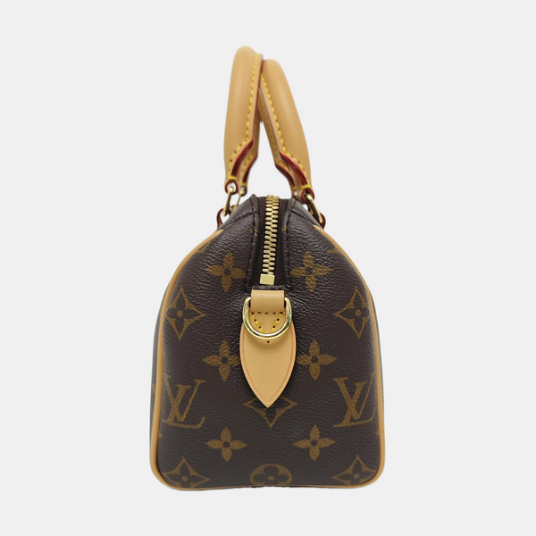 SPEEDY 20 Monogram Coated Canvas Brown