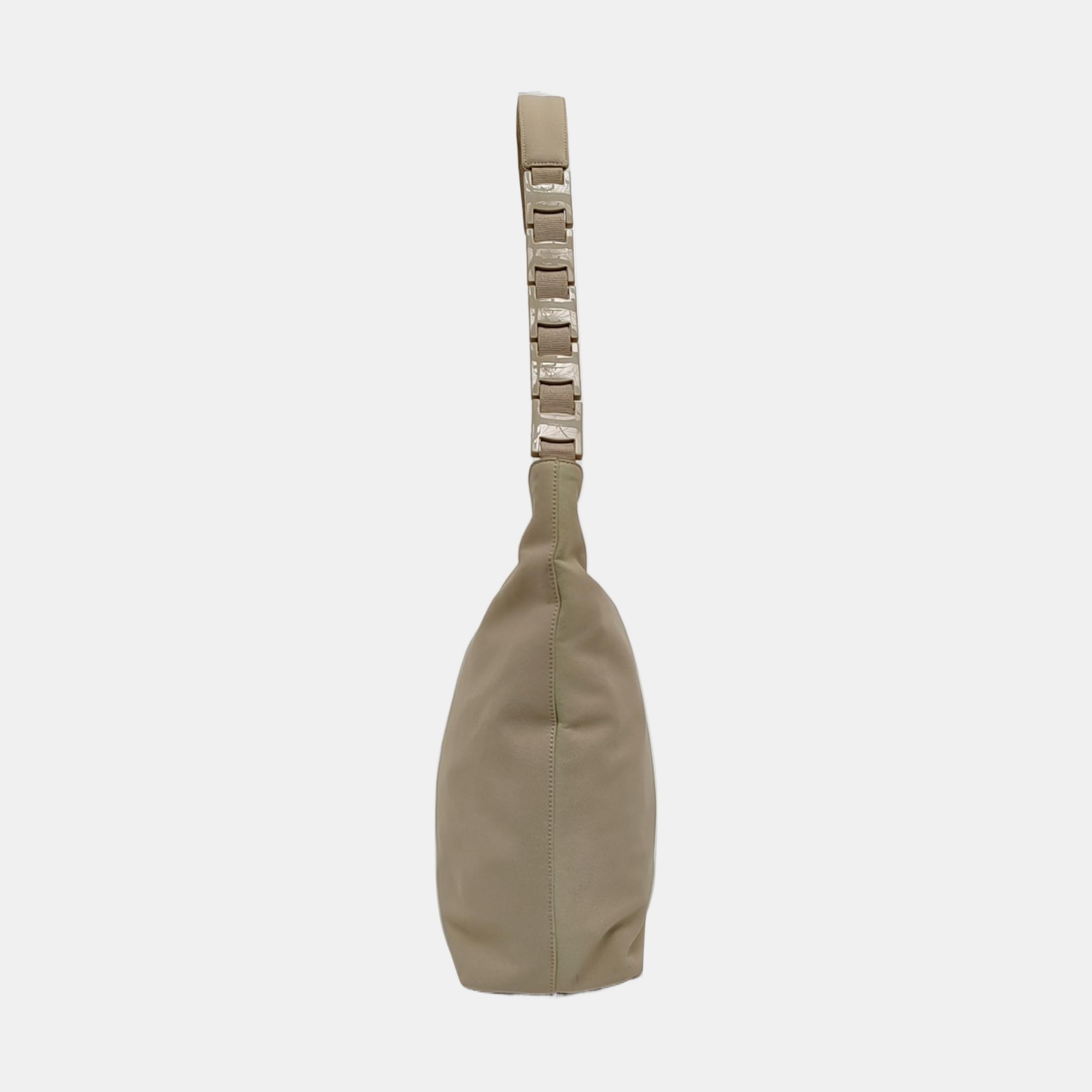 Fabric Shoulder Bag Beige