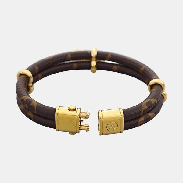 KEEP IT Coated Canvas Brown Bangle
