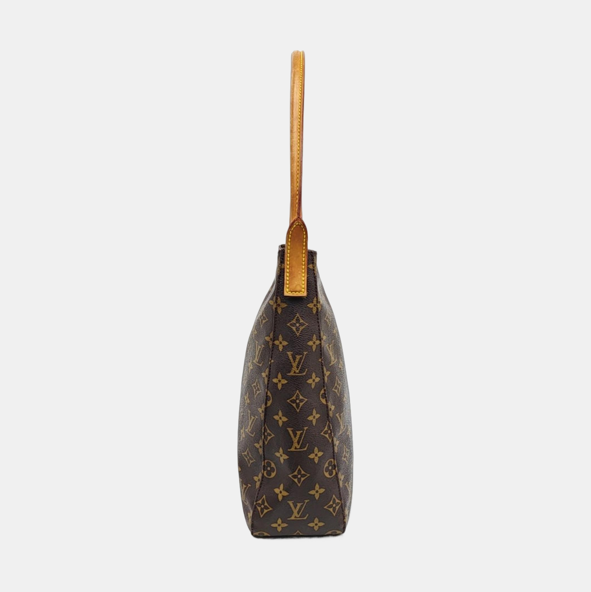 LOOPING GM Monogram Coated Canvas Brown