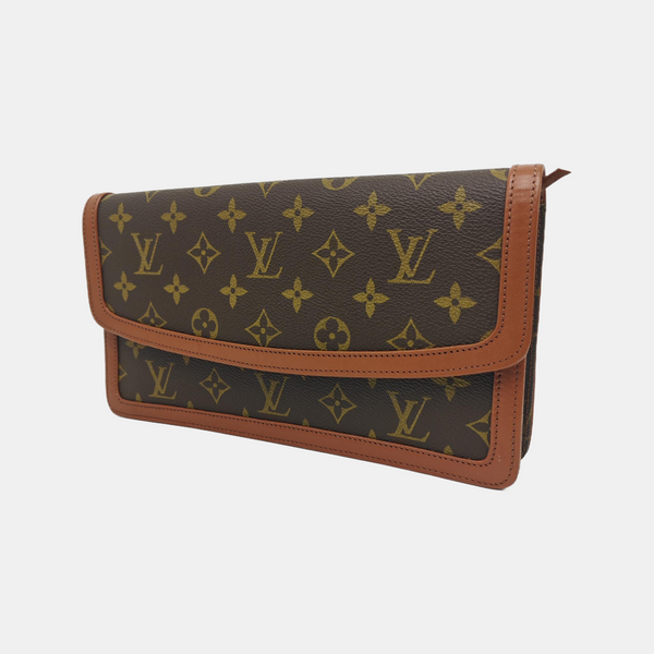 DAME Monogram Coated Canvas Brown