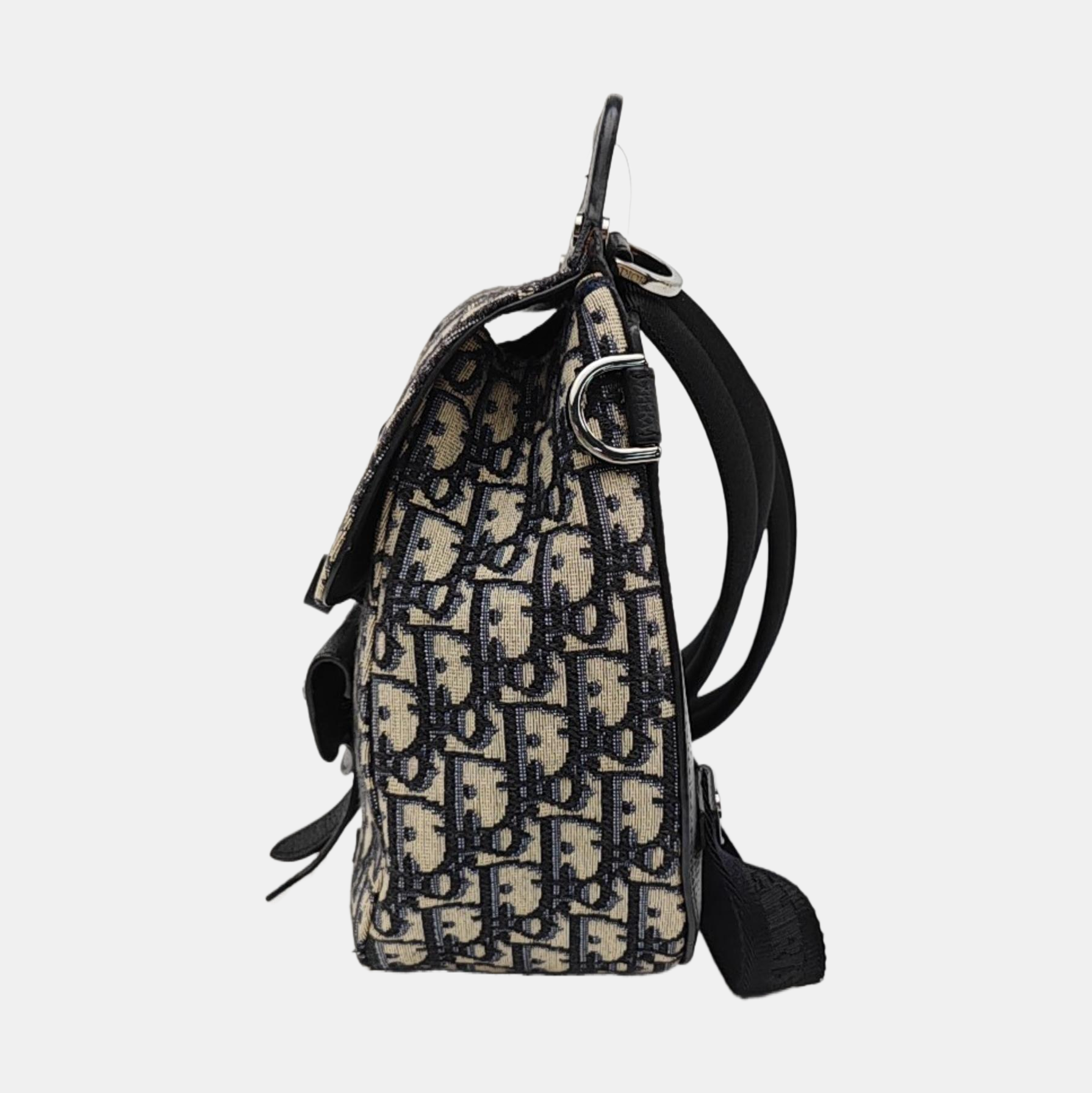Saddle Mini Oblique Canvas Blue