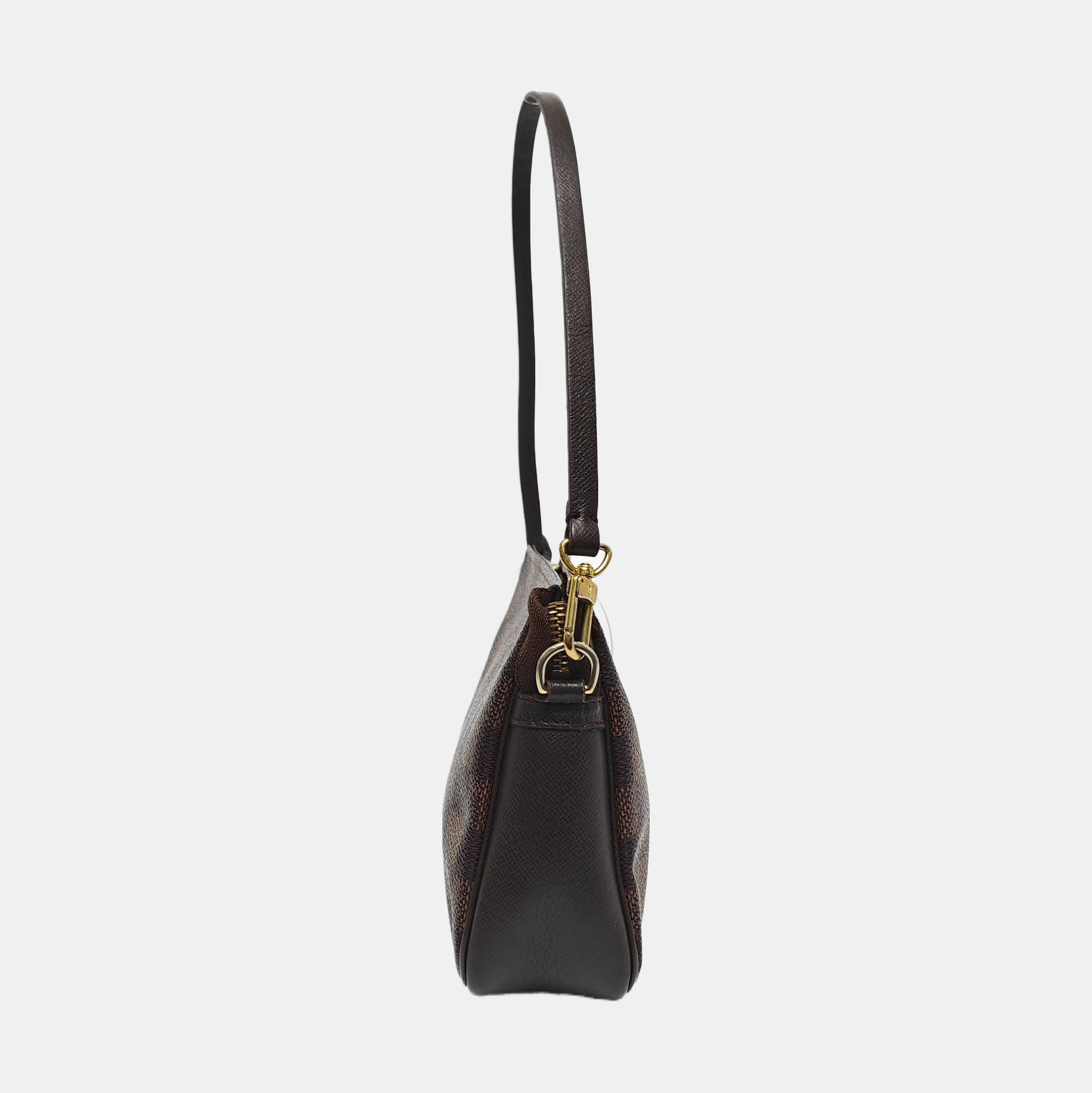 TROUSSE MAKE UP Damier Ebene Coated Canvas Brown