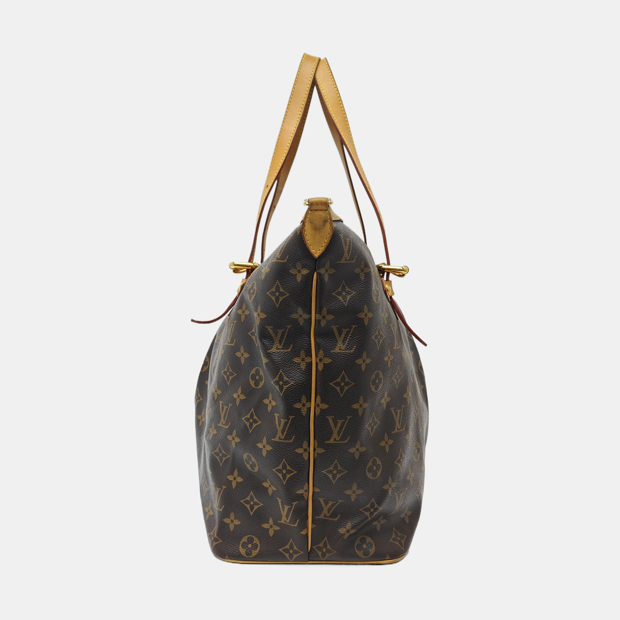 PALERMO GM Monogram Coated Canvas Brown