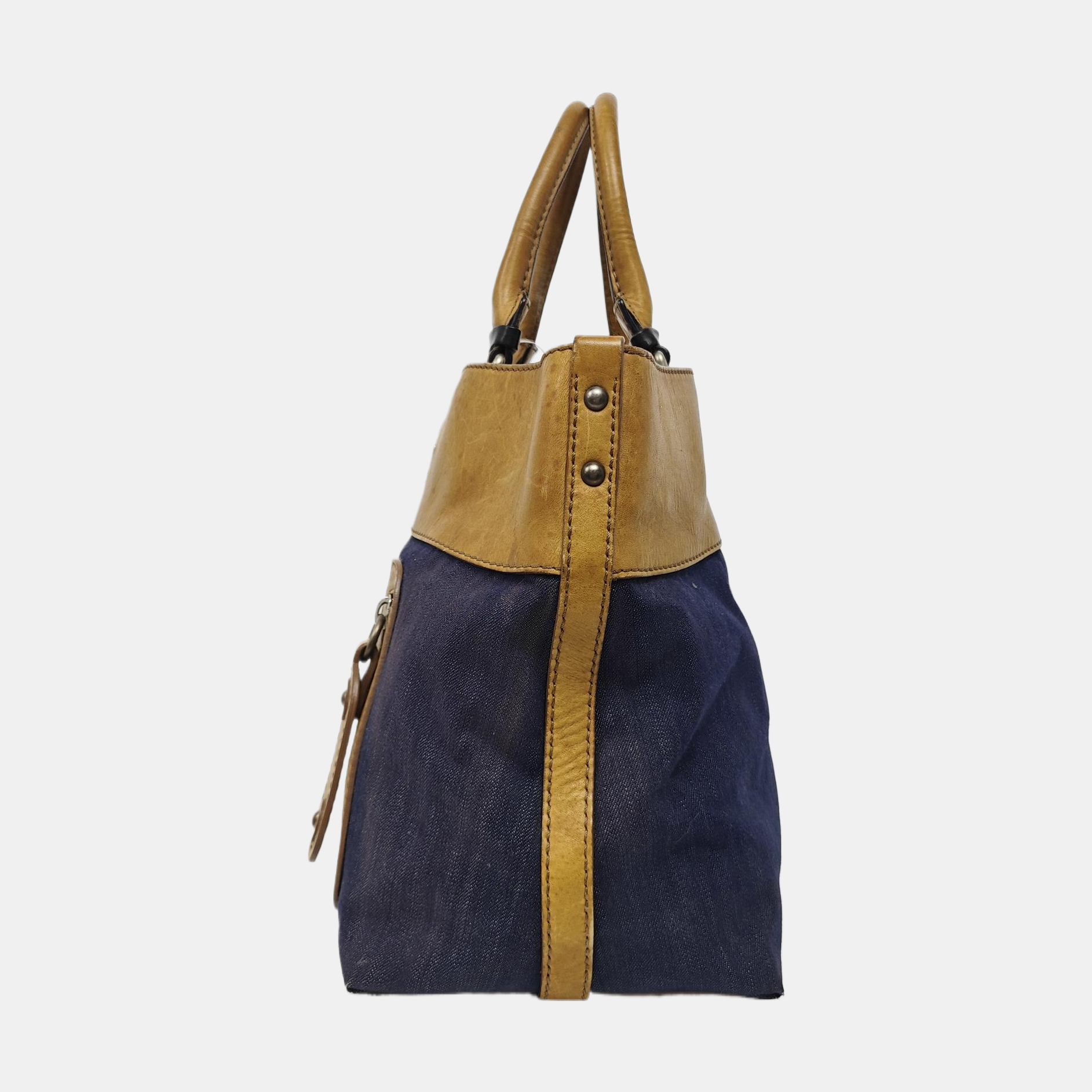 Canvas Top Handle Bag Multicolor