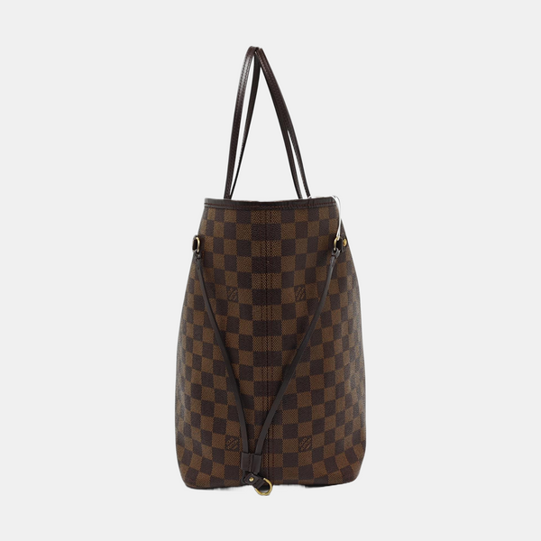NEVERFULL GM Damier Ebene Coated Canvas Brown