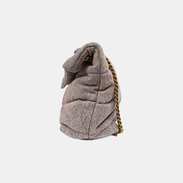PUFFER Small Quilted Canvas Purple