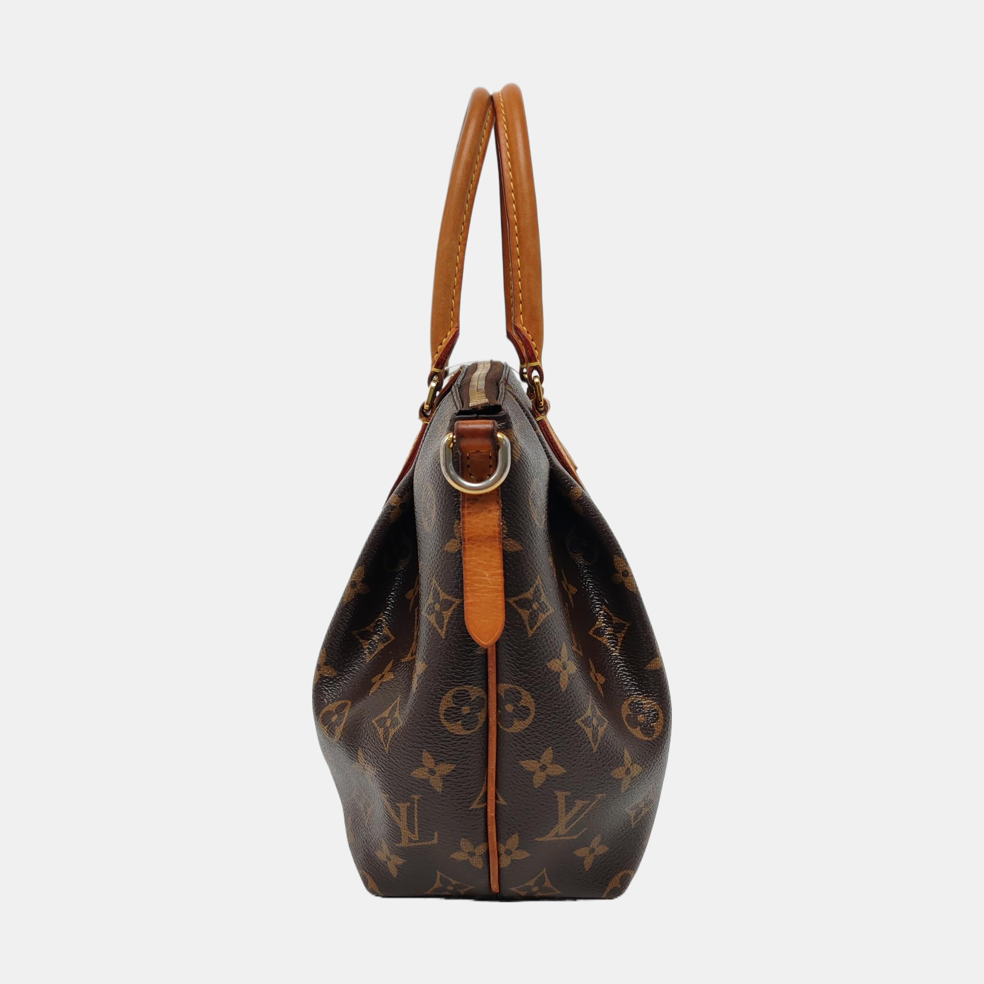 TURENNE Monogram Coated Canvas Brown