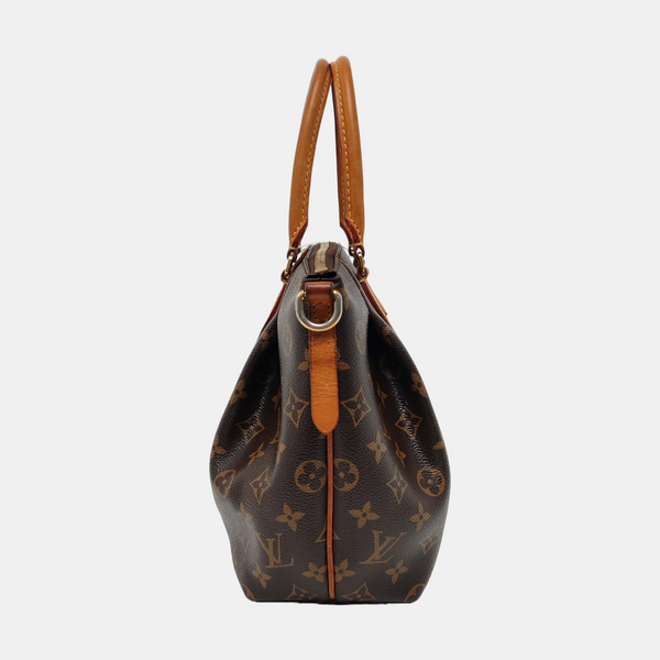 TURENNE Monogram Coated Canvas Brown