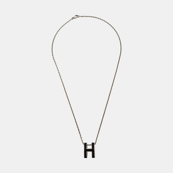 Pop H Metal Silver Necklace
