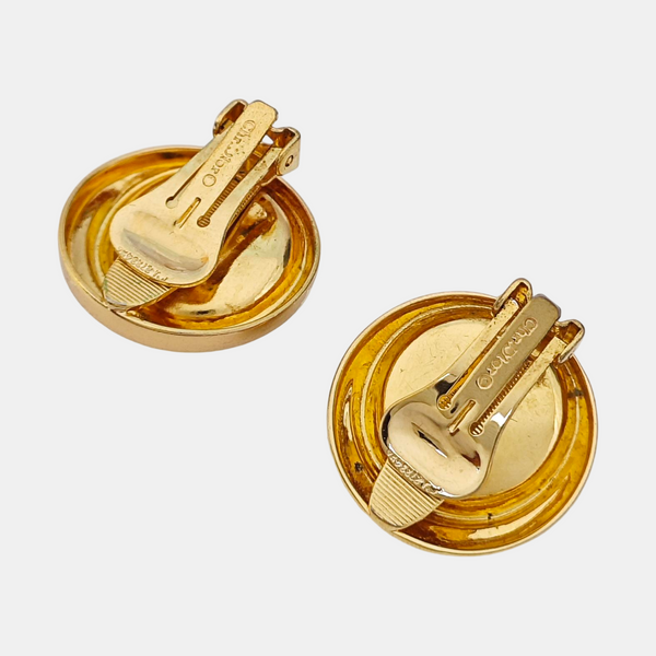 Metal White Clip On Earrings