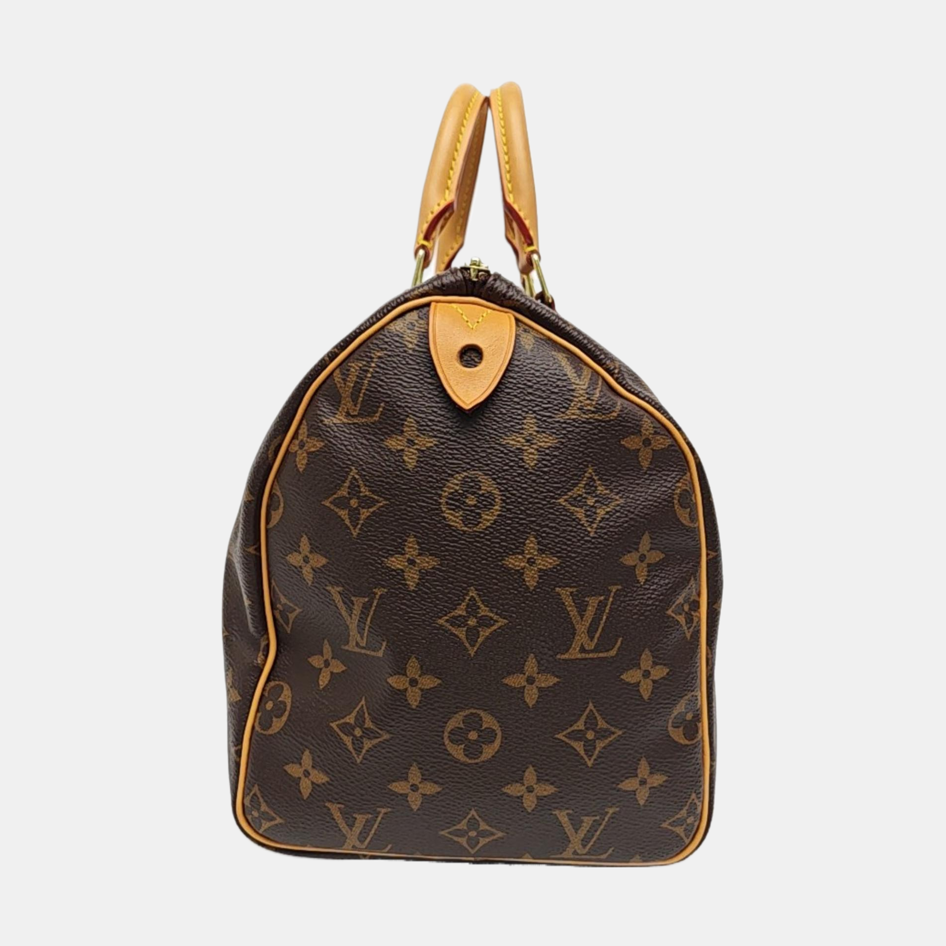 SPEEDY 30 Monogram Coated Canvas Brown