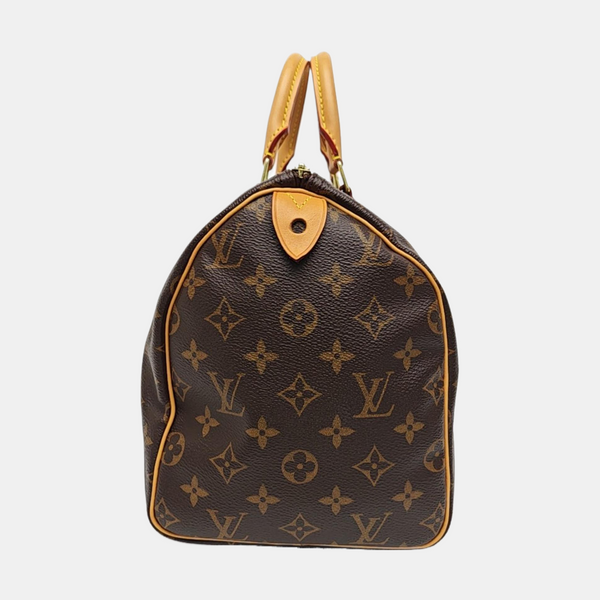 SPEEDY 30 Monogram Coated Canvas Brown