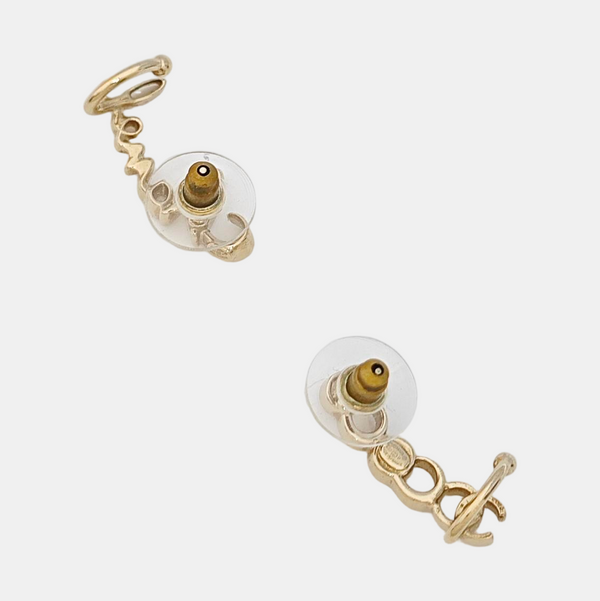 Metal Gold Stud Earrings