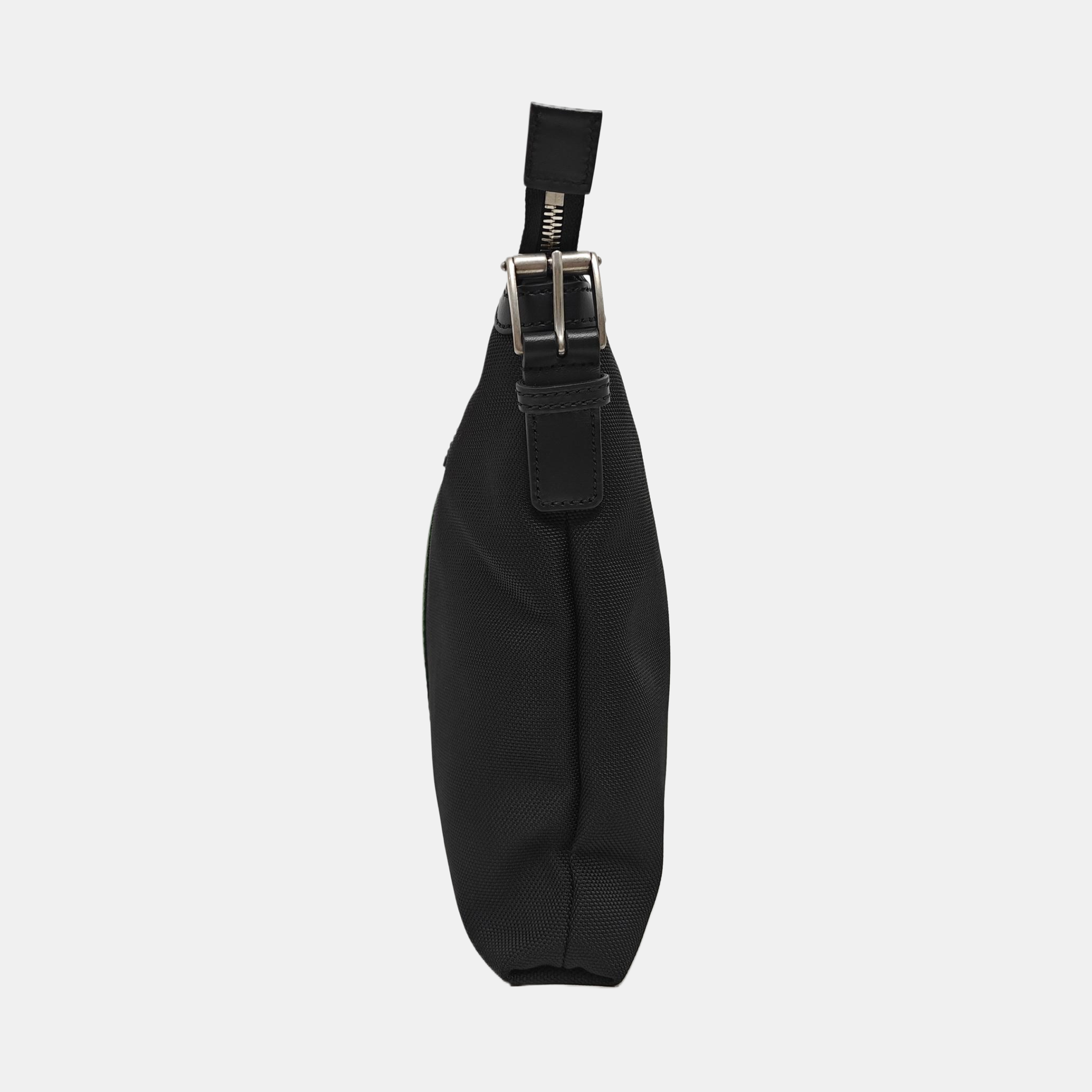 Fabric Shoulder Bag Black