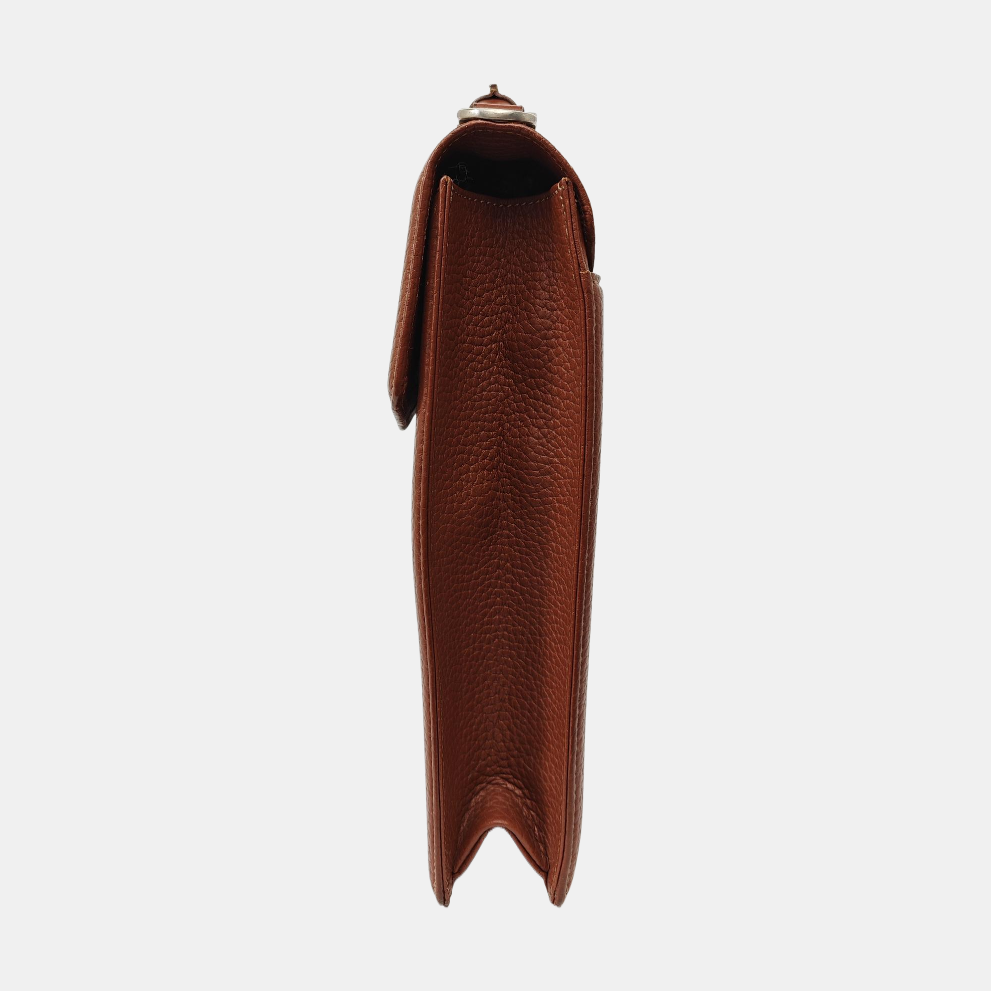 Calfskin Shoulder Bag Brown