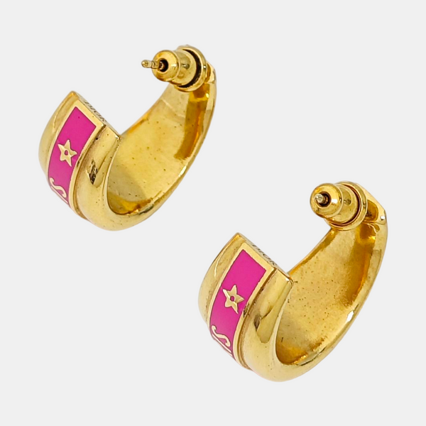 Dior Code Metal Gold Stud Earrings