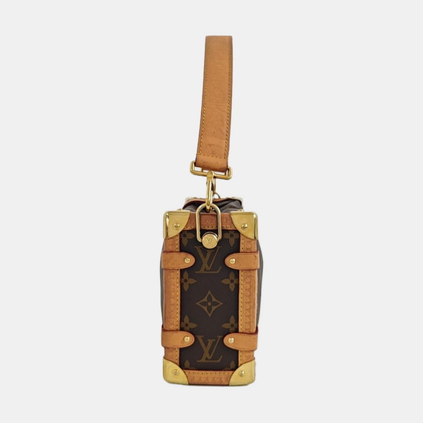 SIDE TRUNK MM Monogram Coated Canvas Brown