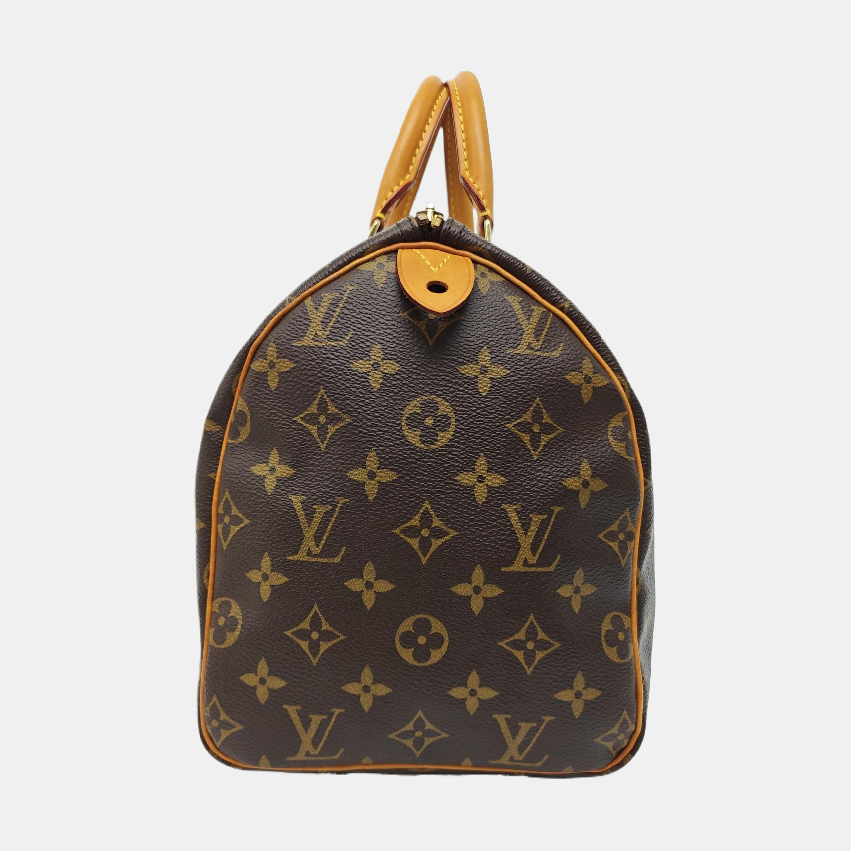 SPEEDY 30 Monogram Coated Canvas Brown