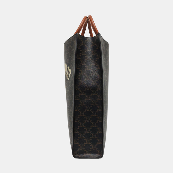 CABAS CELINE Medium Coated Canvas Black