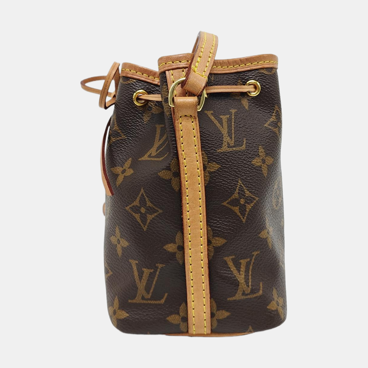 NÉONOÉ Nano Monogram Coated Canvas Brown