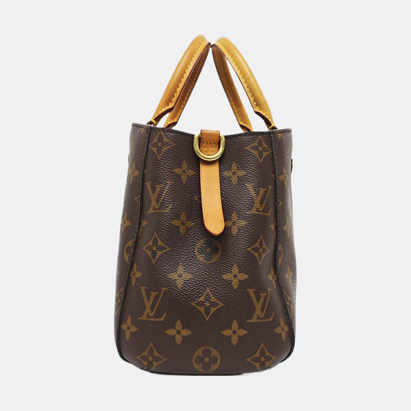 MONTAIGNE Monogram Coated Canvas Brown