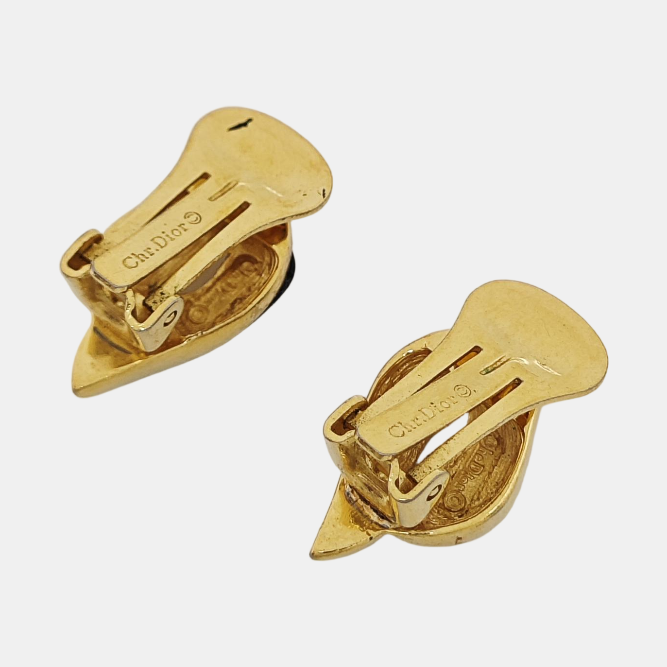 Metal Gold Clip On Earrings