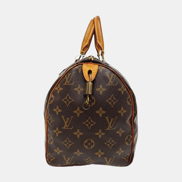SPEEDY 30 Monogram Coated Canvas Brown