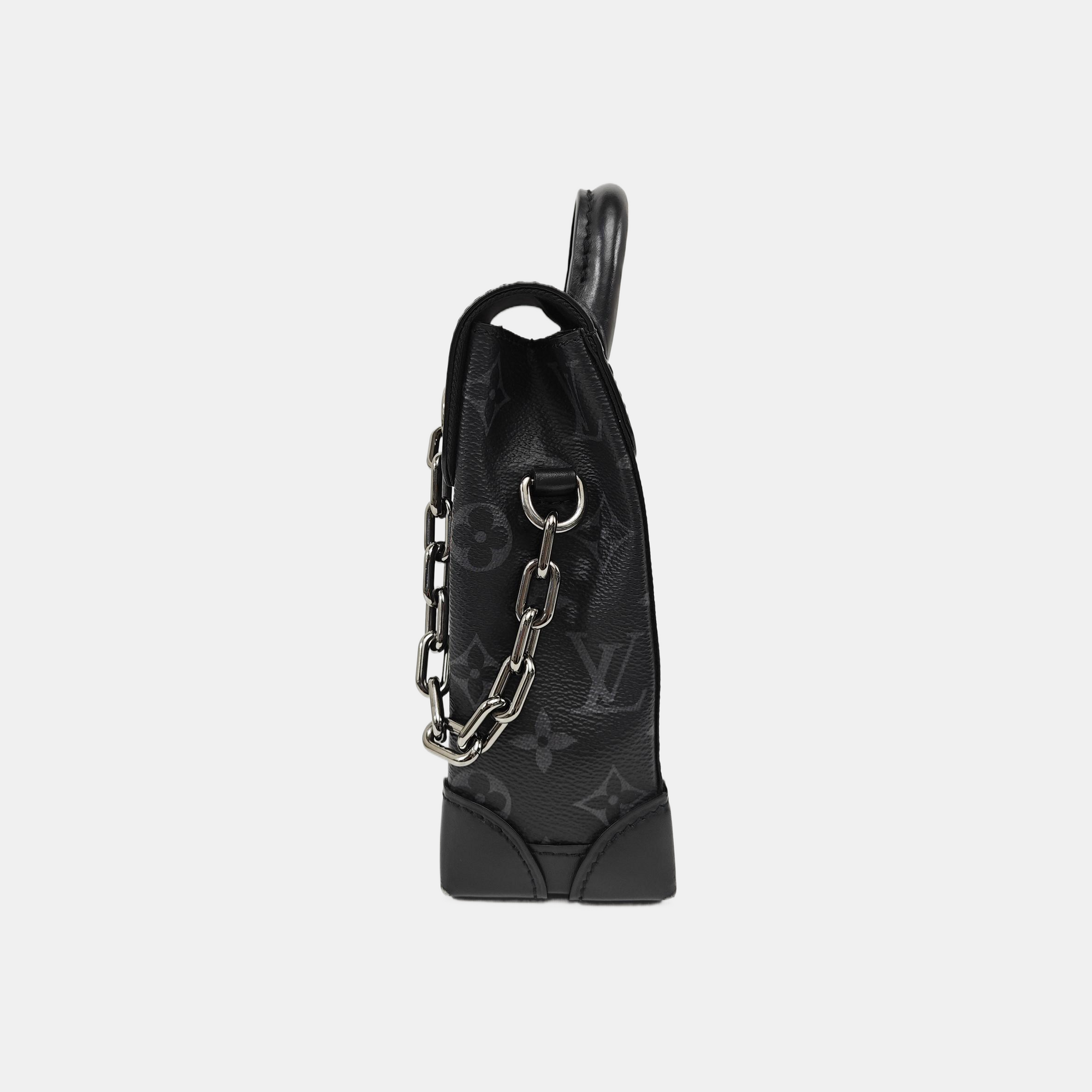 STEAMER Extra Small Monogram Coated Canvas Black