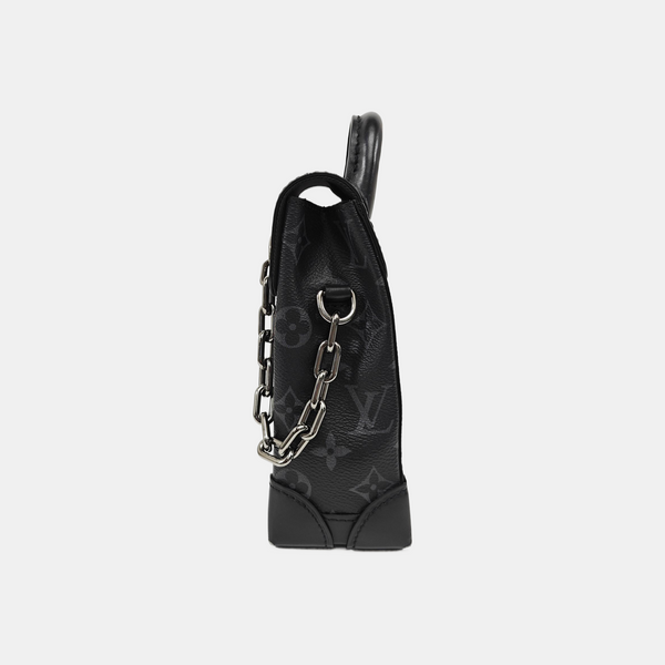 STEAMER Extra Small Monogram Coated Canvas Black
