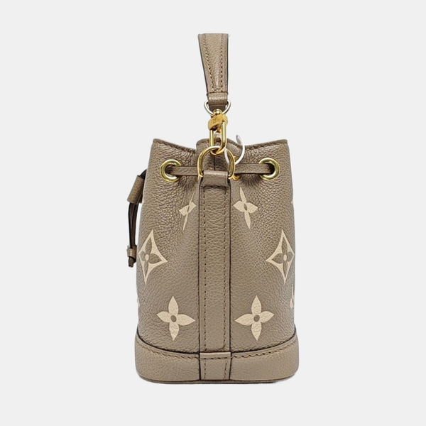 NOÉ Nano Monogram Calfskin Gray