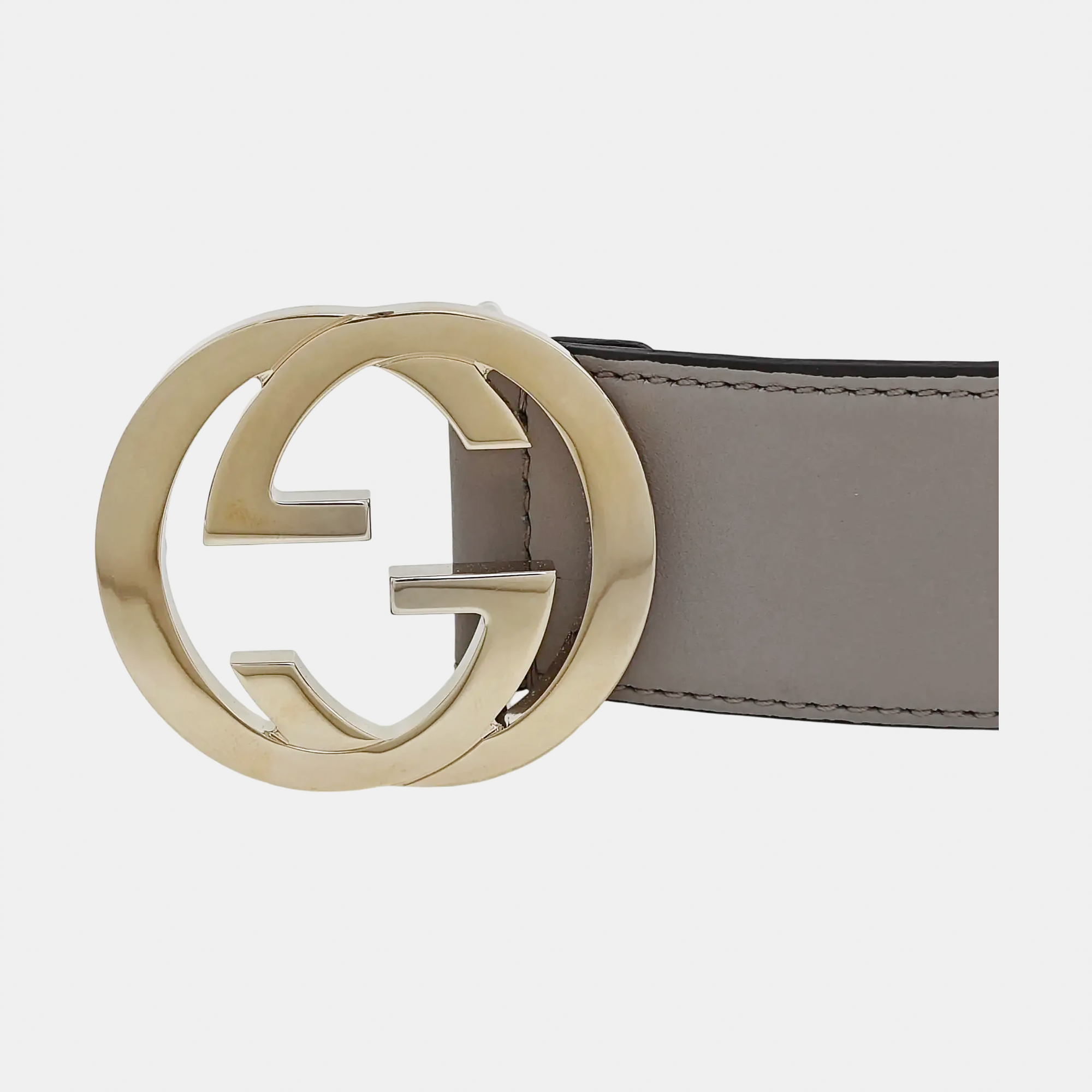 Leather Belt Gray