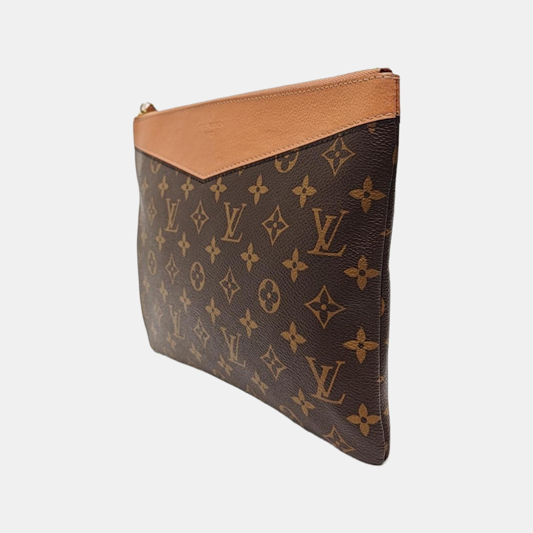 DAILY Monogram Coated Canvas Brown