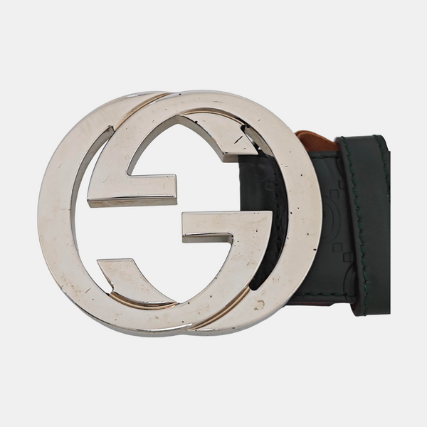 Leather Belt Green
