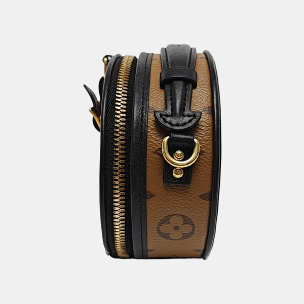 BOITE CHAPEAU Mini Monogram Coated Canvas Brown