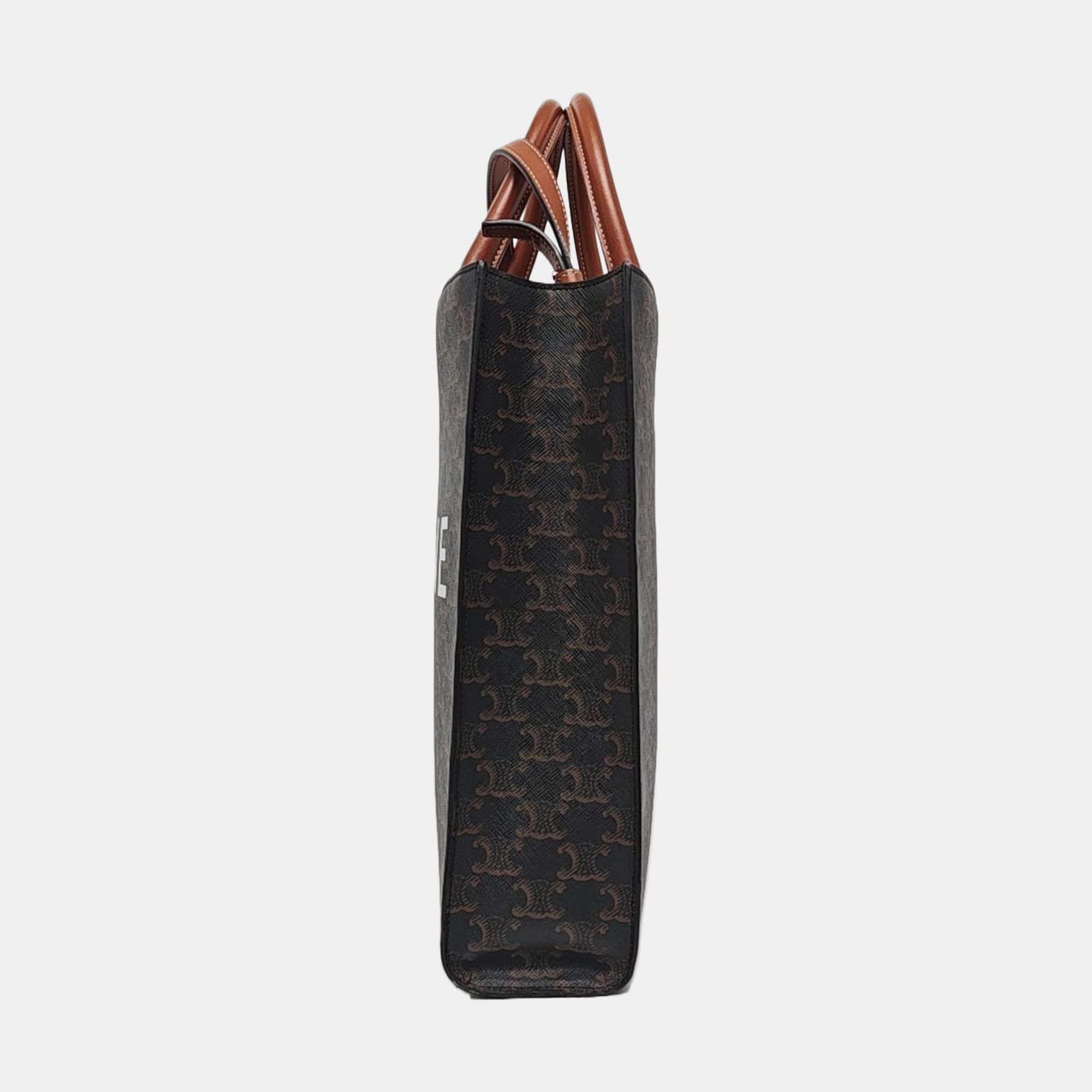 CABAS CELINE Small Coated Canvas Brown