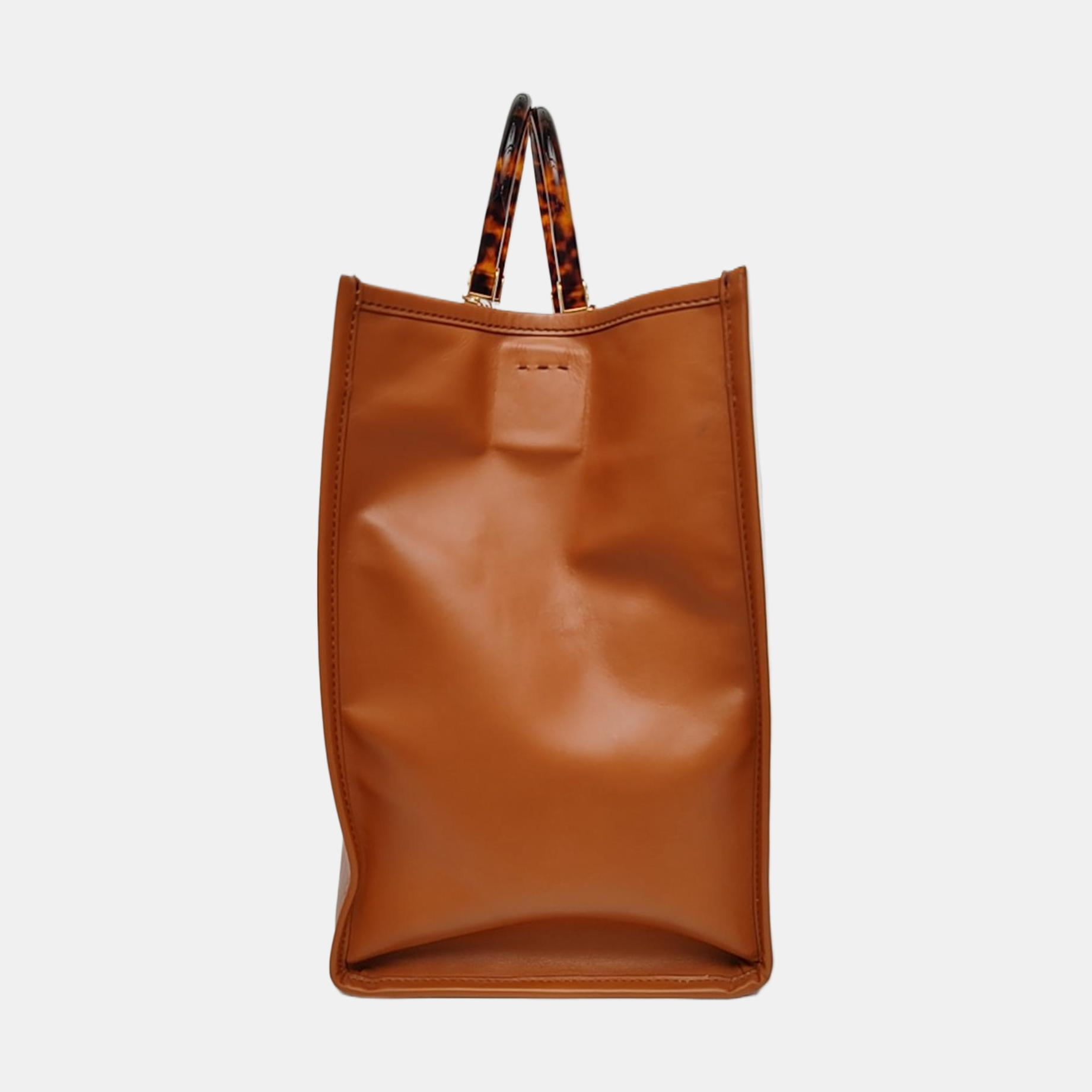 Authenticated pre-owned  Sunshine Large Calfskin Brown - Top Handle Bag at Looply