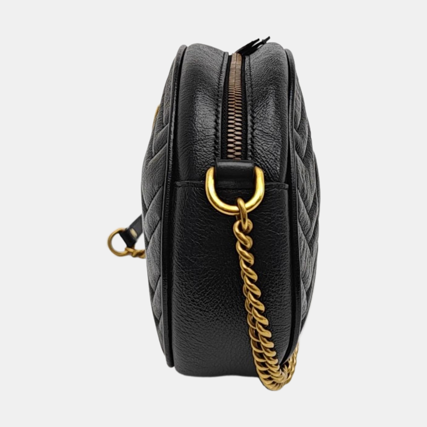 GG Marmont Mini Quilted Calfskin Black
