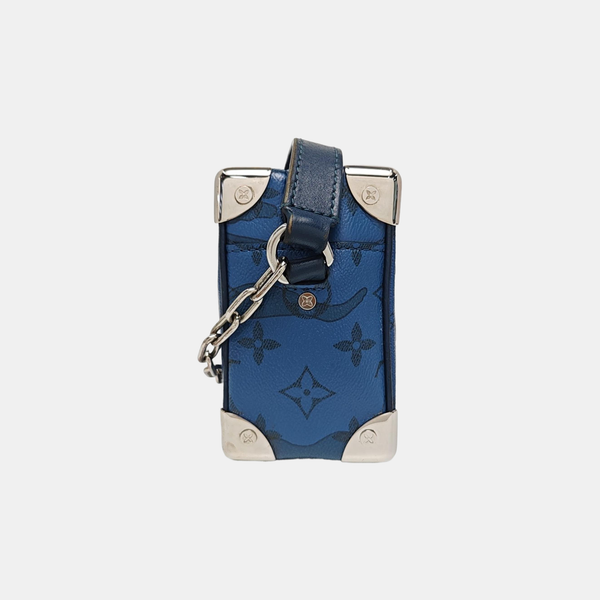 SOFT TRUNK Mini Monogram Coated Canvas Blue