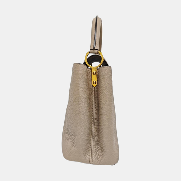 CAPUCINES MM Calfskin Gray