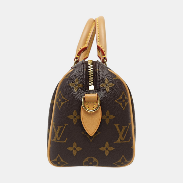 SPEEDY 20 Monogram Coated Canvas Brown