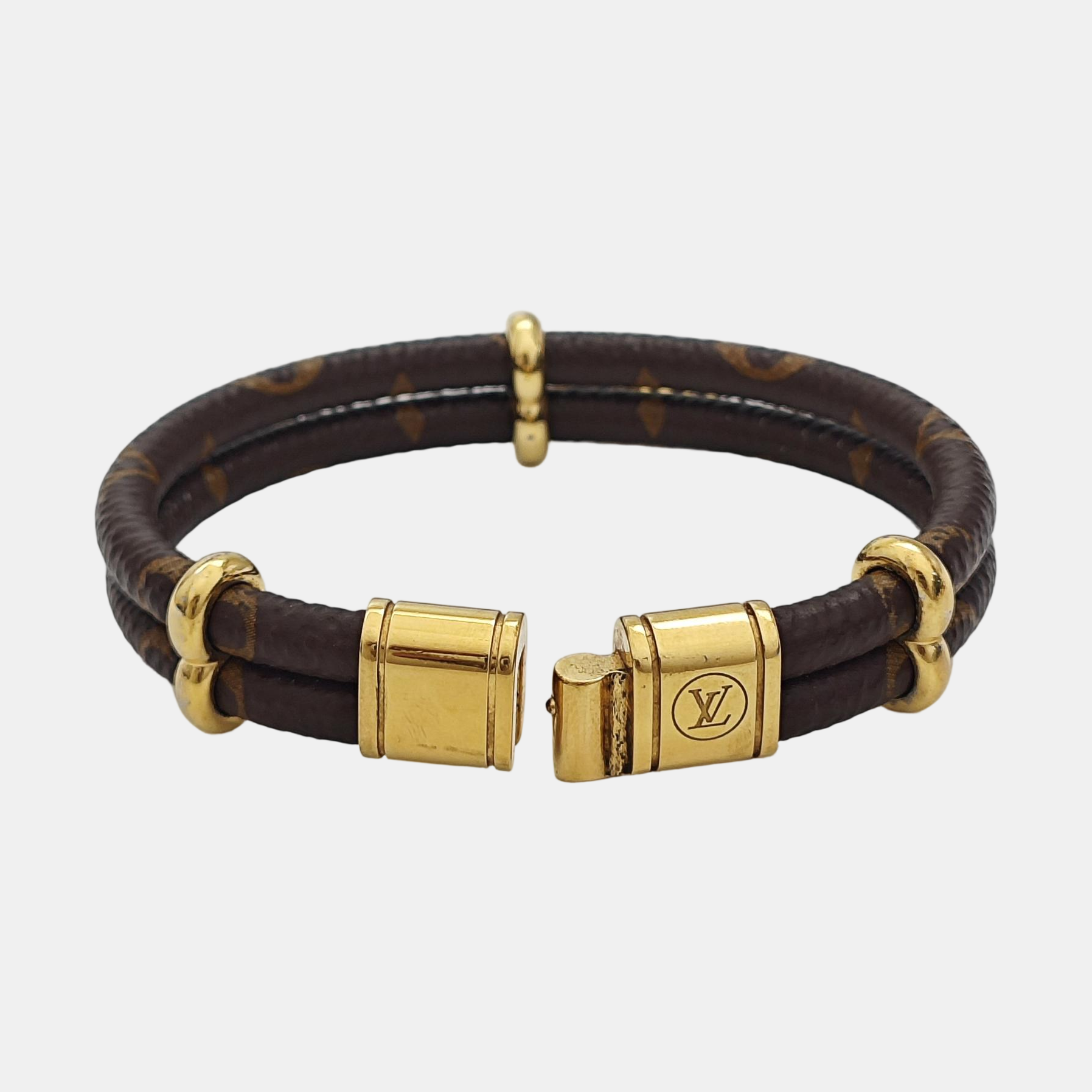 KEEP IT Coated Canvas Brown Bangle